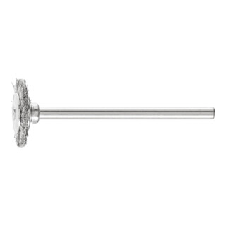 Brosse circulaire PFERD avec arbre, non nouée RBU INOX 0,3 mm