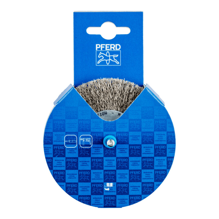 PFERD Brosses plates sur tige, non torsadées POS RBU 10010/6 INOX 0,30