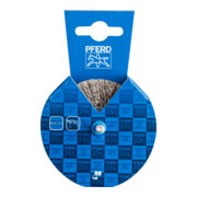 PFERD Brosses plates sur tige, non torsadées POS RBU 7015/6 INOX 0,30-2