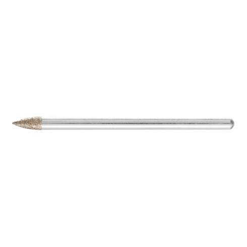 PFERD CBN-Schleifst. Spitzbog.Ø 3x7 mm Schaft-Ø 3 mm B126 (mit.) z. Gravur/Schleifen kl. Öffnungen