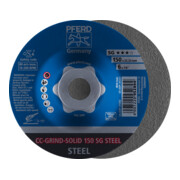 PFERD CC-GRIND-SOLID Schleifscheibe 150x22,23 mm COARSE Leistungslinie SG STEEL für Stahl