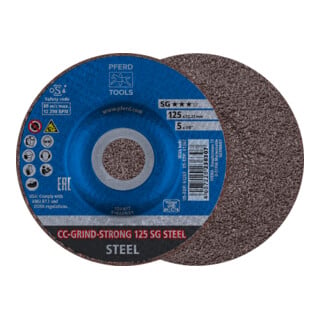 PFERD TOOLS CC-GRIND (inkl. SOLID, FLEX, STRONG) CC-GRIND-STRONG 125 SG STEEL
