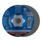 PFERD CC-GRIND-SOLID Schleifscheibe 100x16 mm COARSE Speziallinie SGP STEEL für Stahl