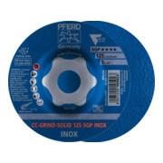 PFERD CC-GRIND-SOLID Schleifscheibe 125x22,23 mm COARSE Speziallinie SGP INOX für Edelstahl