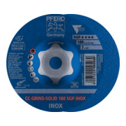 PFERD CC-GRIND-SOLID Schleifscheibe 180x22,23 mm COARSE Speziallinie SGP INOX für Edelstahl