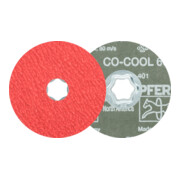 Disque fibre à grain céramique PFERD COMBICLICK CO-COOL36 pour acier inoxydable