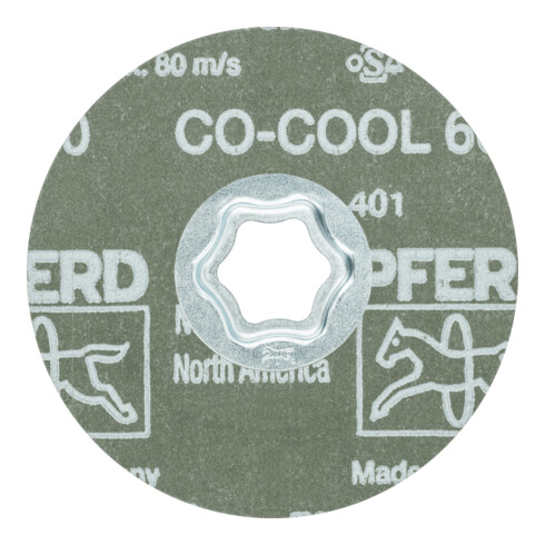 Disque fibre à grain céramique PFERD COMBICLICK CO-COOL36 pour acier inoxydable