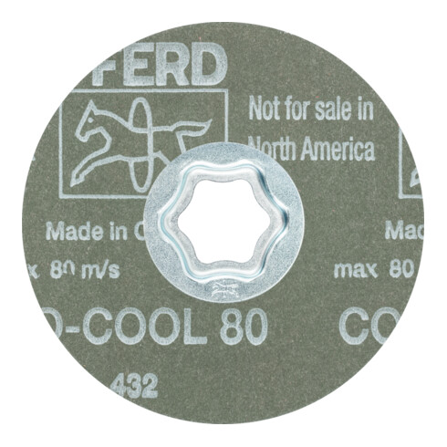 Disque fibre à grain céramique PFERD COMBICLICK CO-COOL36 pour acier inoxydable