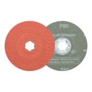 Disque fibre corindon PFERD COMBICLICK A-COOL60 pour acier inoxydable