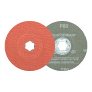Disque fibre corindon PFERD COMBICLICK A-COOL60 pour acier inoxydable