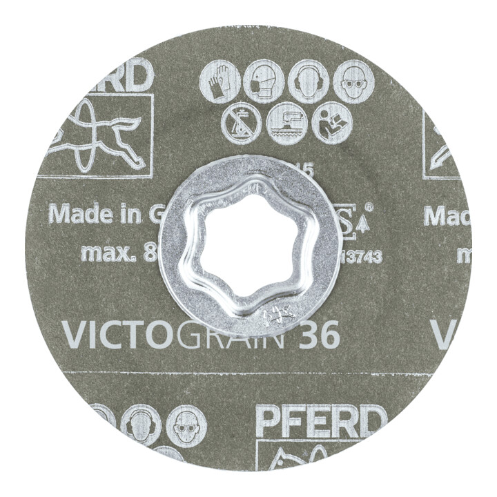 Disque fibre PFERD COMBICLICK VICTOGRAIN-COOL36 pour acier et inox