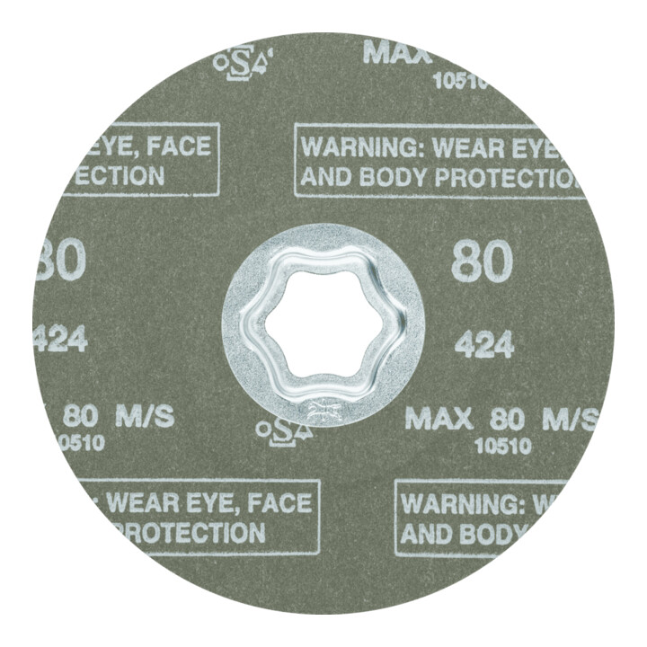 Disque en fibre zircon PFERD COMBICLICK pour un enlèvement de matière important sur l'acier