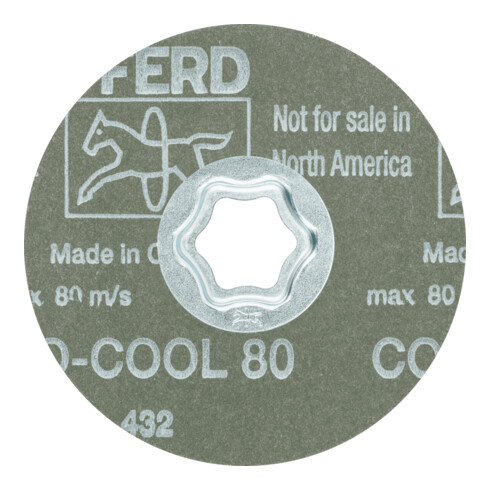 PFERD TOOLS COMBICLICK Keramikkorn Fiberscheibe CO-COOL36 für Edelstahl