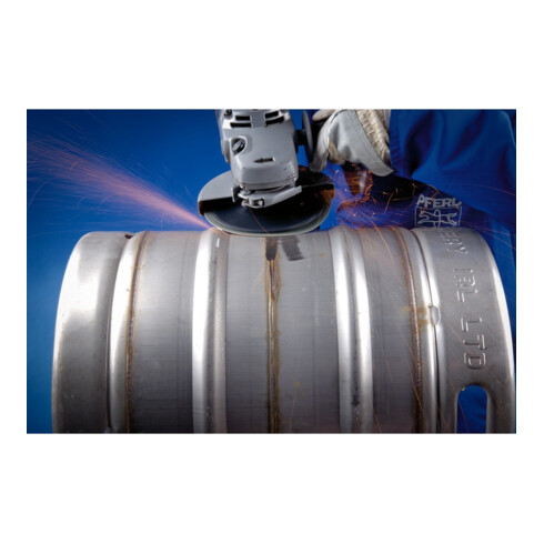 PFERD COMBICLICK Keramikkorn Fiberscheibe Ø 125 mm CO-COOL24 für Edelstahl
