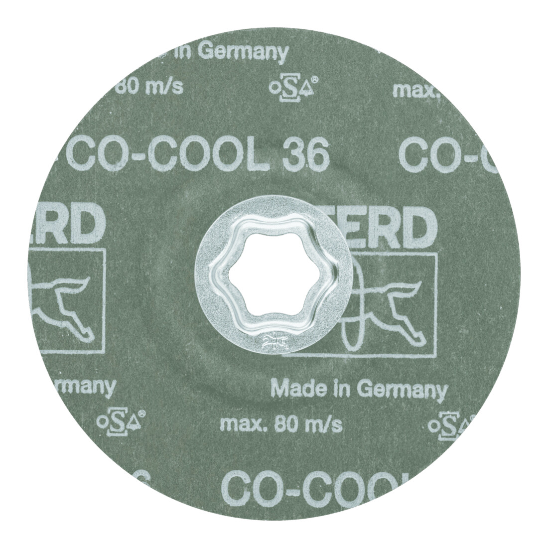 PFERD TOOLS COMBICLICK Keramikkorn Fiberscheibe CO-COOL120 für Edelstahl