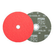 PFERD COMBICLICK Keramikkorn Fiberscheibe Ø 180mm CO-COOL24 für Edelstahl