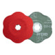 PFERD COMBICLICK Keramikkorn Fiberscheibe Ø125mm CO-COOL60 CONTOUR für Konturen-1