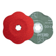 PFERD COMBICLICK Keramikkorn Fiberscheibe Ø125mm CO-COOL60 CONTOUR für Konturen