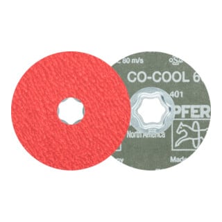 PFERD TOOLS COMBICLICK Keramikkorn Fiberscheibe CO-COOL36 für Edelstahl