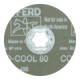 PFERD COMBICLICK Keramikkorn Fiberscheibe Ø 100mm CO-COOL80 für Edelstahl