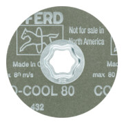 PFERD TOOLS COMBICLICK Keramikkorn Fiberscheibe CO-COOL36 für Edelstahl-4