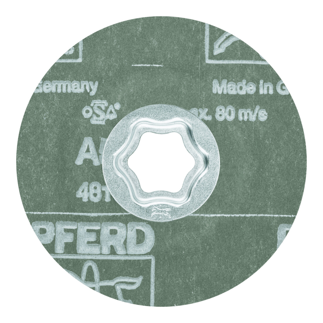 PFERD TOOLS COMBICLICK Korund Fiberscheibe A50 für universelle Anwendungen