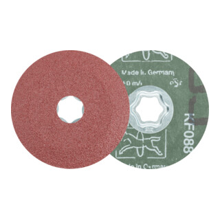 PFERD TOOLS COMBICLICK Korund Fiberscheibe A50 für universelle Anwendungen