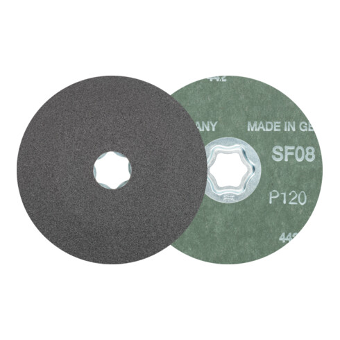 PFERD COMBICLICK SiC Fiberscheibe Ø 115 mm SIC120 für harte NE Metalle