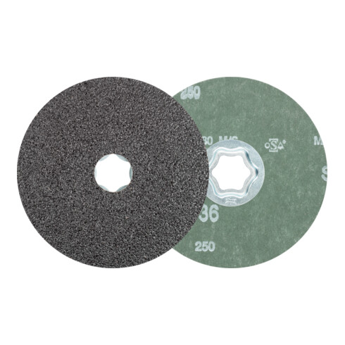 PFERD COMBICLICK SiC Fiberscheibe Ø 115 mm SIC36 für harte NE Metalle
