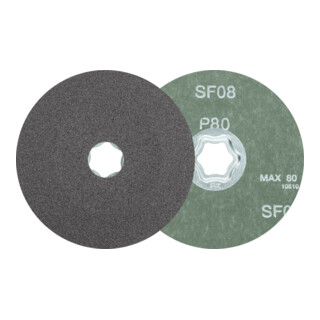 PFERD TOOLS COMBICLICK SiC Fiberscheibe SIC36 für harte NE Metalle