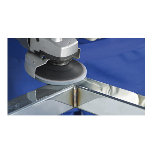 PFERD COMBICLICK verpresste Vliesronde CC PNER Ø 125 mm Weich SIC Fein für Finish (1)