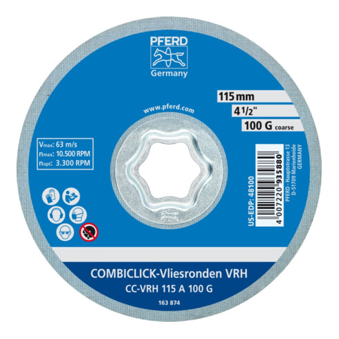 PFERD COMBICLICK Vliesronde CC-VRH