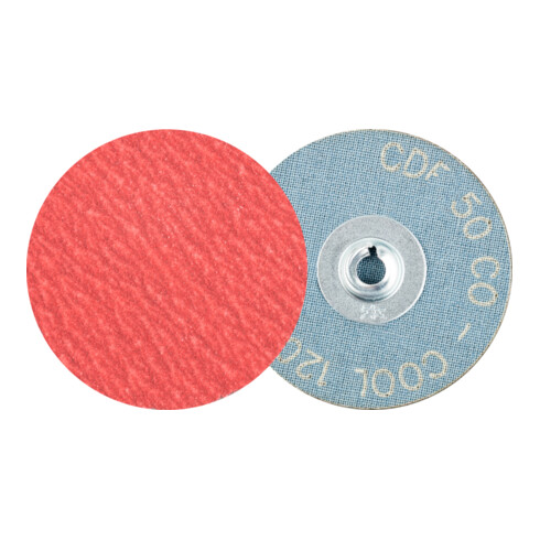 PFERD COMBIDISC Keramikkorn Mini-Fiberscheibe CDF Ø 50mm CO-COOL120 für Stahl und Edelstahl