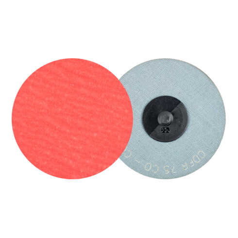 PFERD COMBIDISC Keramikkorn Mini-Fiberscheibe CDFR Ø 75 mm CO-COOL80 für Stahl und Edelstahl