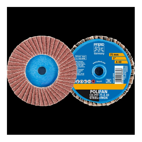 Pferd COMBIDISC Mini-Polifan 75 mm K 40 Corindon