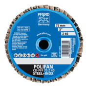 Pferd COMBIDISC Mini-Polifan 75 mm K 40 Zircone-4