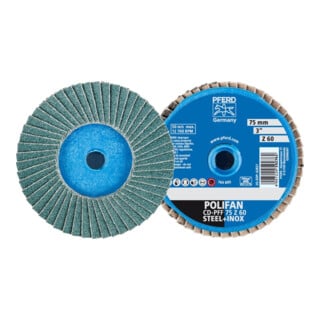 Pferd COMBIDISC Mini-Polifan 75 mm K 60 Zirconium