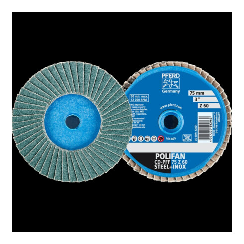 Pferd COMBIDISC Mini-Polifan 75 mm K 60 Zirconium