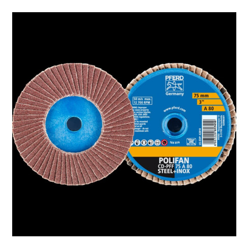 Pferd COMBIDISC Mini-Polifan 75 mm K 80 Corindon