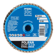 Pferd COMBIDISC Mini-Polifan 75mm K 60 Zirkon-4