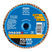 Pferd COMBIDISC Mini-Polifan 75mm K 80 Korund-2