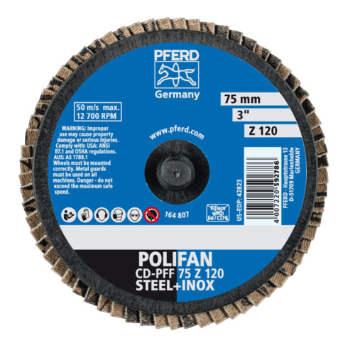 PFERD COMBIDISC Mini POLIFAN CD PFF 75 Z 120