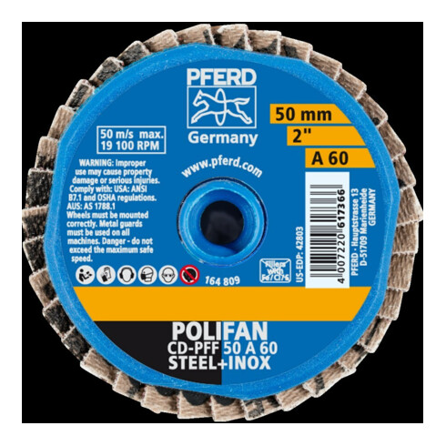Pferd COMBIDISC Mini-Polifan Corindon 50 mm K60