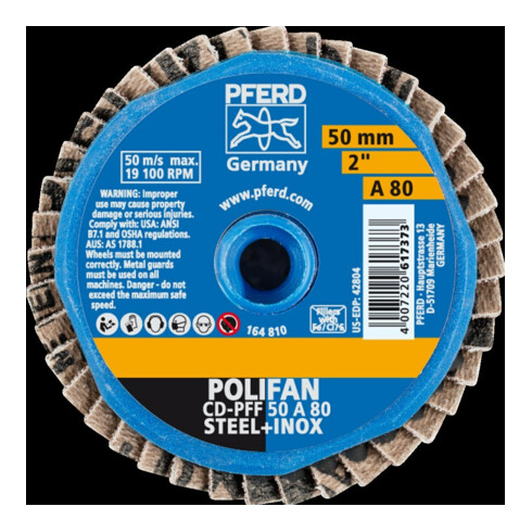 Pferd COMBIDISC Mini-Polifan Corindon 50 mm K80