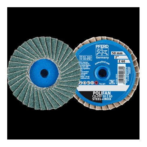 Pferd COMBIDISC Mini-Polifan Zircone 50 mm K60