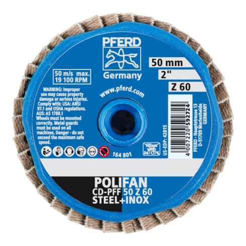 Pferd COMBIDISC Mini-Polifan Zircone 50 mm K60