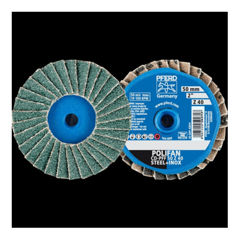 Pferd COMBIDISC Mini-Polifan Zirkonkorund 50mm K40