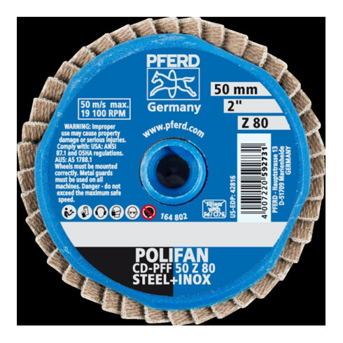 Pferd COMBIDISC Mini-Polifan Zirkonkorund 50mm K80