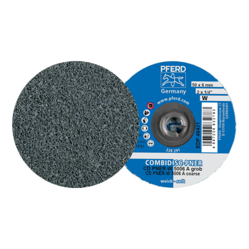 PFERD COMBIDISC verpresste Vliesronde CC PNER Ø 50mm Weich A Grob für Finish