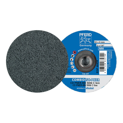 PFERD COMBIDISC verpresste Vliesronde CD PNER Ø 50mm Mittehart SIC Fein für Finish
